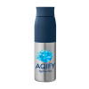 Thiess RPET Metal Water Bottles Navy